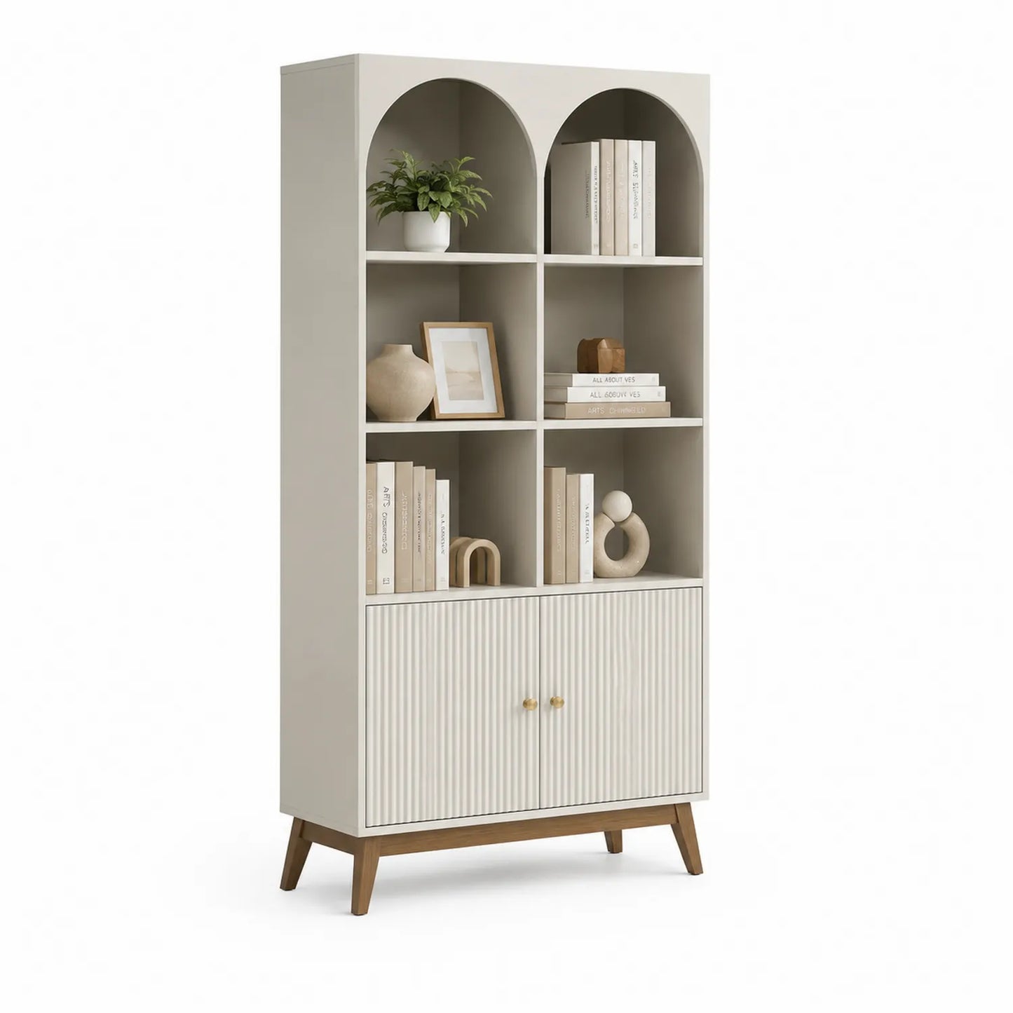 MDF Bücherregal Weiß 180cm x 90cm x 35cm