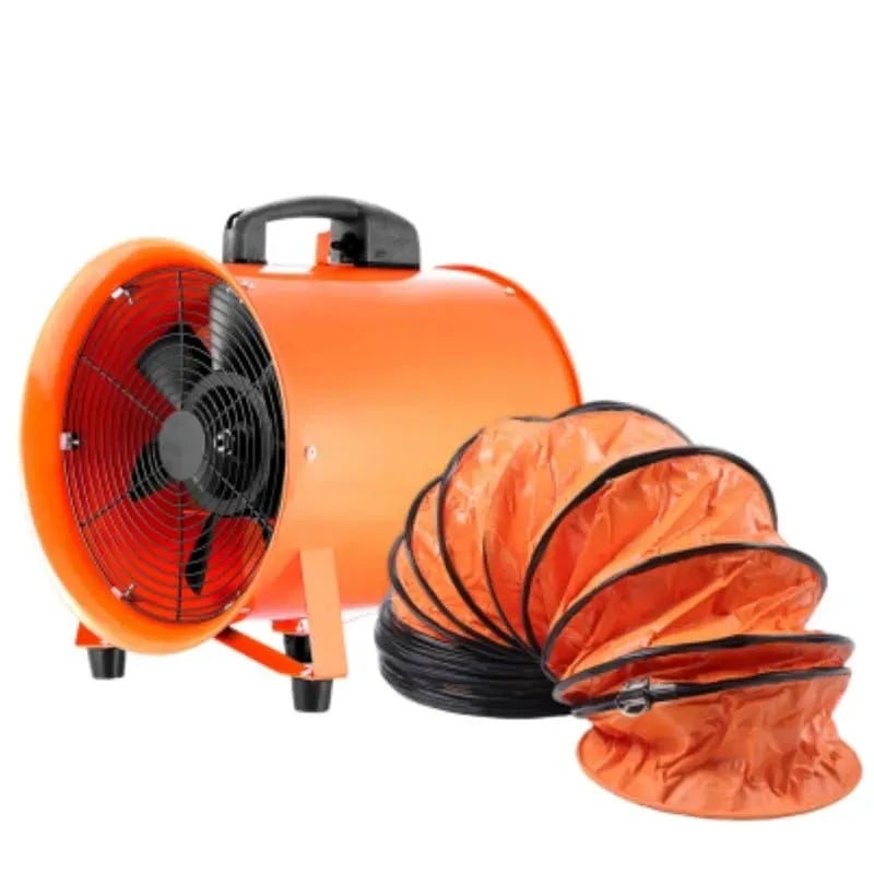 Ventilator 10m, 520 W, 2580 m³/h, 71 dB, Ventilator zur Luftzirkulation, Axialgebläse mit Schlauch