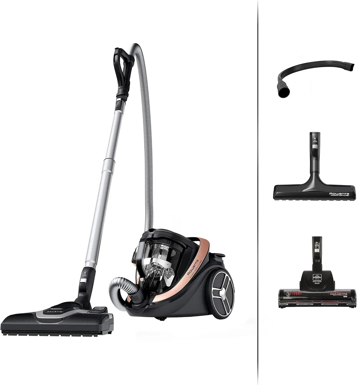 Rowenta RO7954 Staubsauger, leise, Schwarz, HEPA-Filterung, XXL-Fassungsvermögen