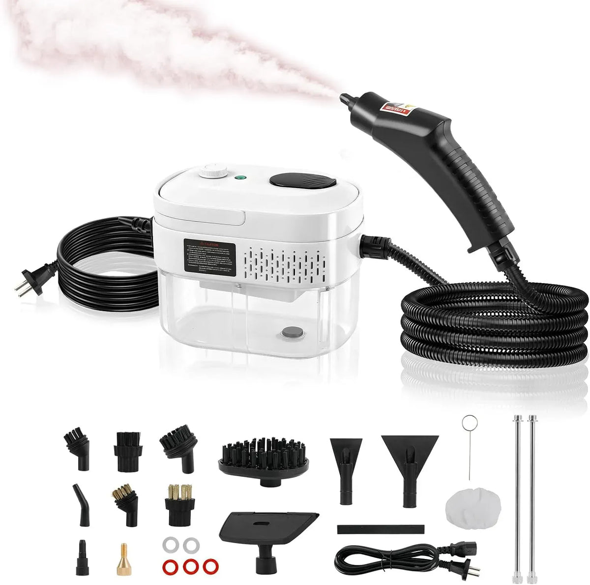 Dampfreiniger 15s, 2500 W, Druckdampf, Dampfreinigungsgerät, 2500W Hochdruck Dampfreiniger Handgerät für Haushalt