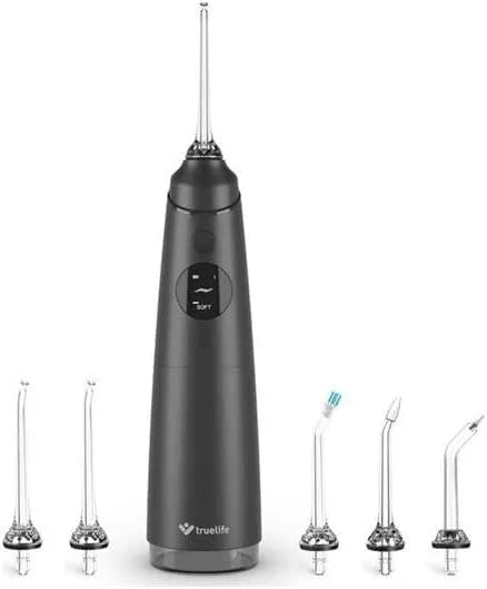 C300 Munddusche, USB-Kabel, Behälter, elektrische Zahnreinigungsdusche, 300 ml, Timer, 5 Modi, TrueLife