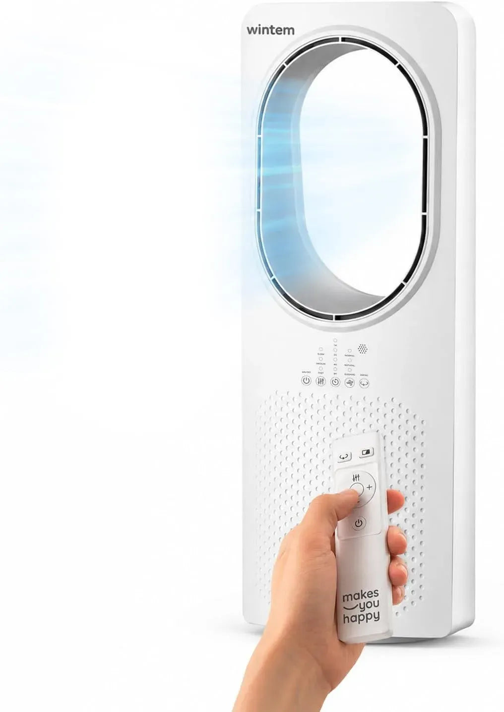 Ventilator, Touch-Bedienung, Timer, 3 Geschwindigkeiten, Oszillation, leise, Timer 15 Stunden und Oszillation, 3 Modi