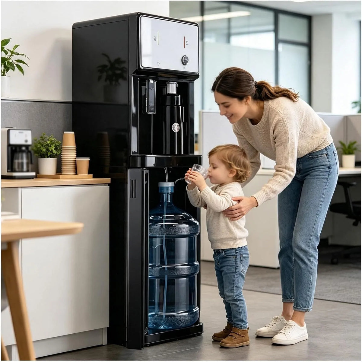 Wasserdispenser, Wasserspender, leise, Wärmefunktion, Zuhause und Büro