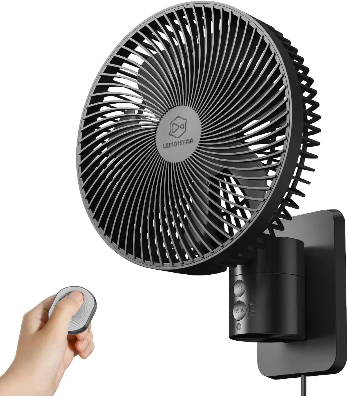 Ventilator, 70 Zoll, LEMOISTAR, Timer, Oszillation, leise, 90° Oszillation, Neigung verstellbar, 4 Geschwindigkeitsstufen, 20,3 cm