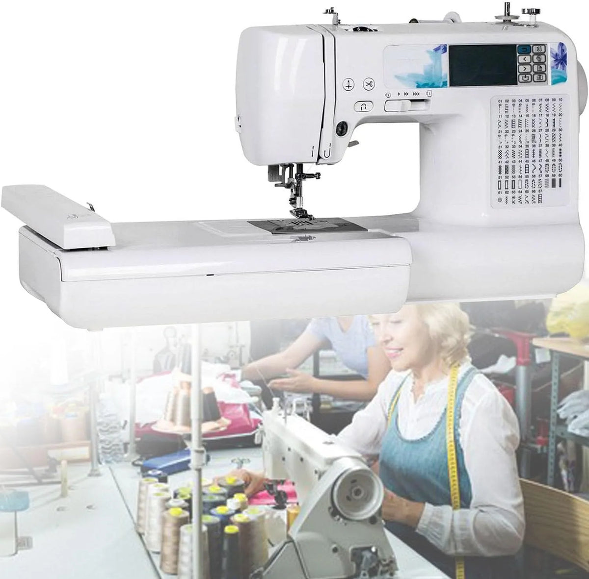 Anfänger, Stickautomat, Touch-Bedienung, LCD-Display, für Anfänger