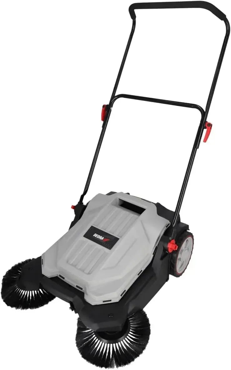 2600m2/Stunde Handkehrmaschine, Kehrbehälter, Bodenkehrmaschine, 18 L, 650 mm, DEDRA