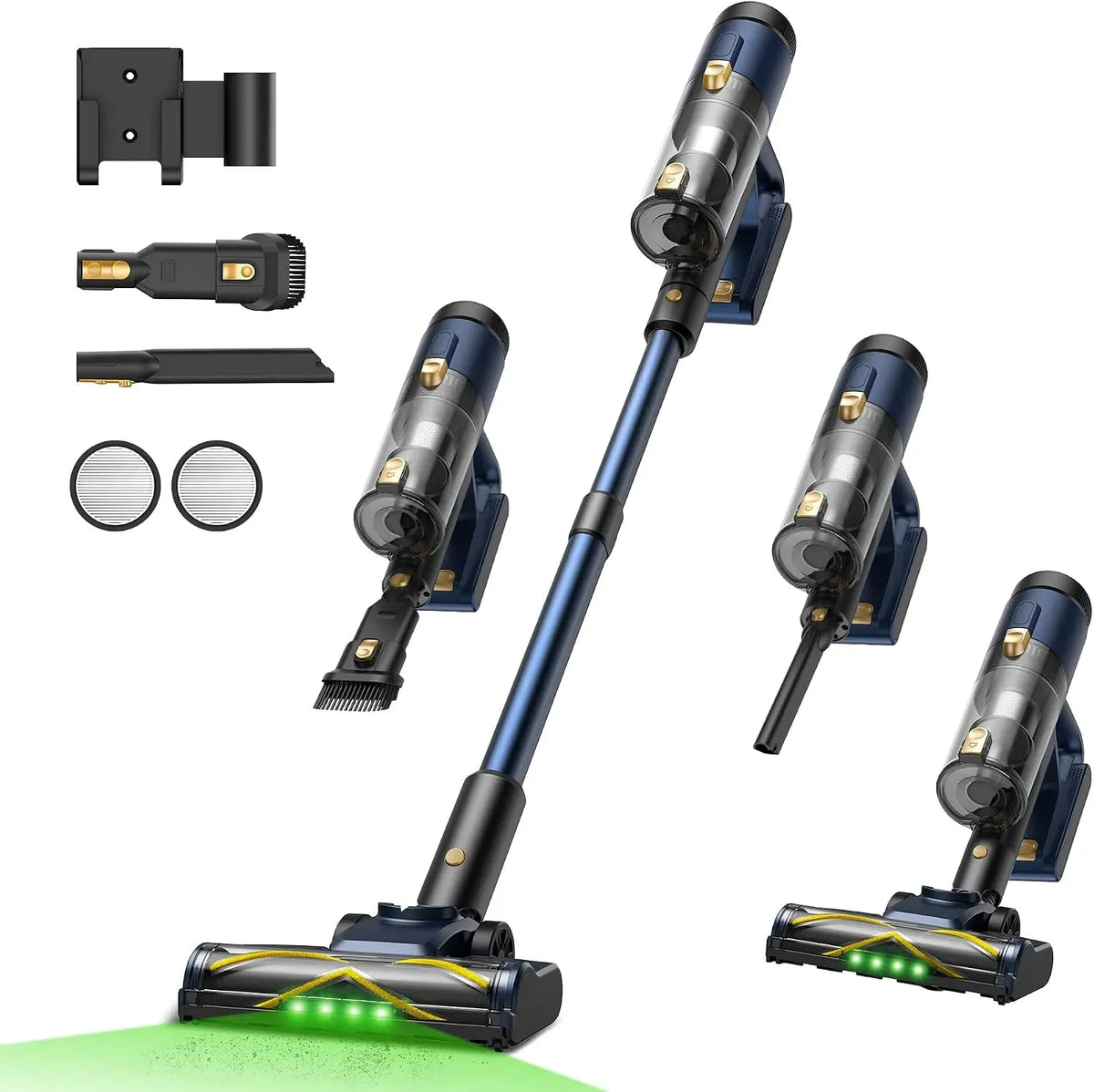 Staubsauger, 450 W, Vexilar 50000Pa/450W/50Min 6-in-1, Grün