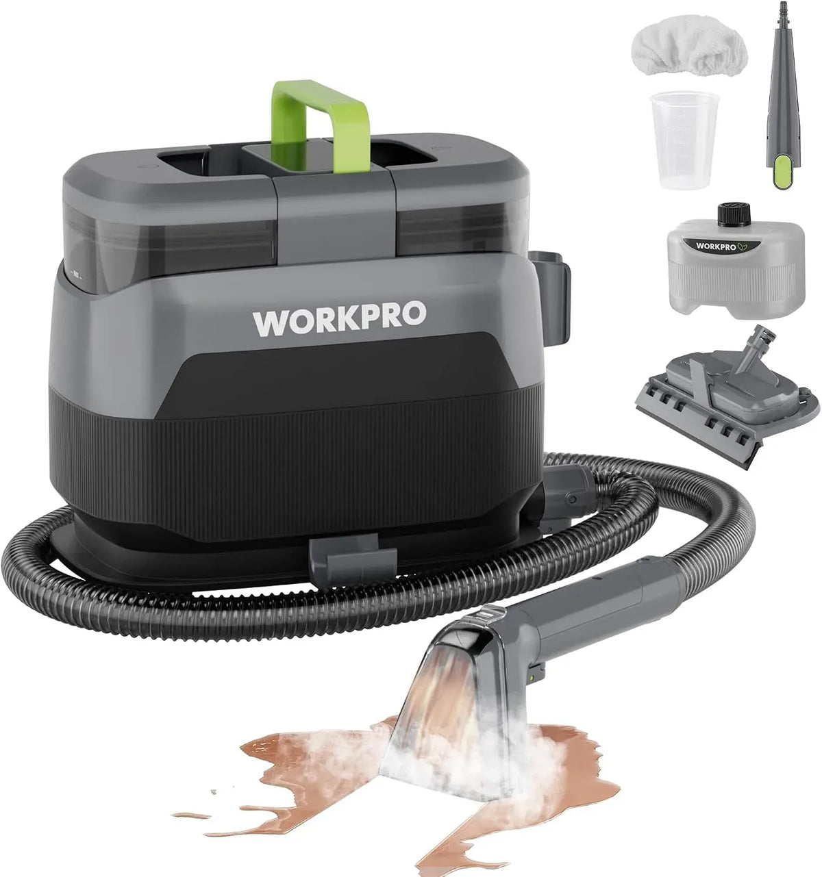 Teppichreiniger, Waschsauger, Teppich- und Polsterreinigungsgerät, Dampf, WORKPRO