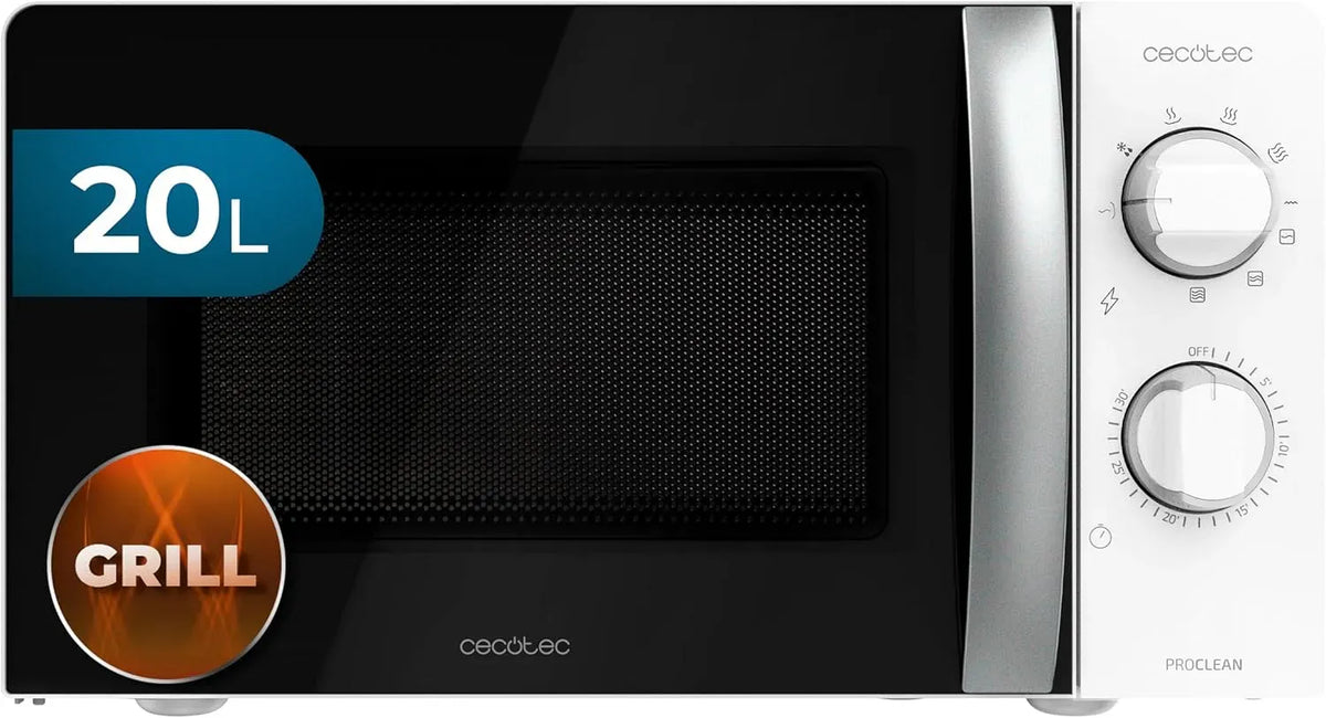 Cecotec Mikrowelle, 20 L, 700 W, Grill, Mikrowellenofen