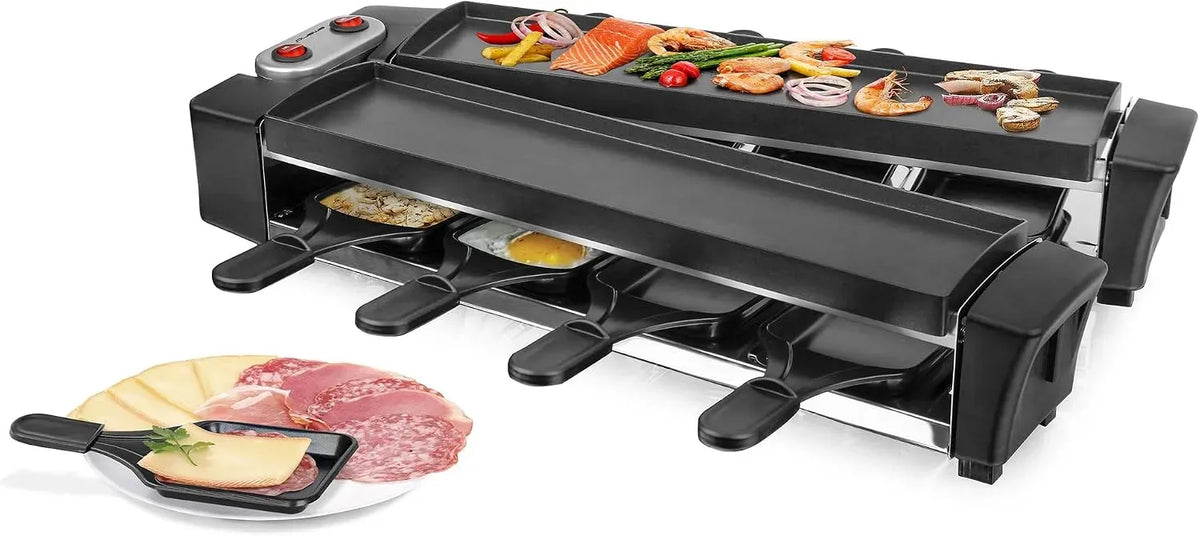 Raclette inklusive wertigen Druckguss-Platten, EMERIO