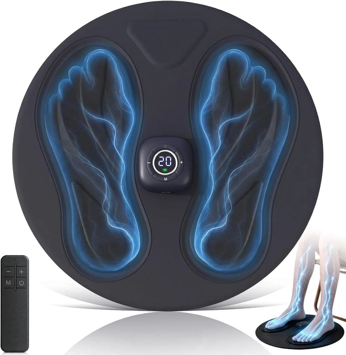 Fußmassagegerät, IP65, 10 Modi, 20 Stufen, EMS