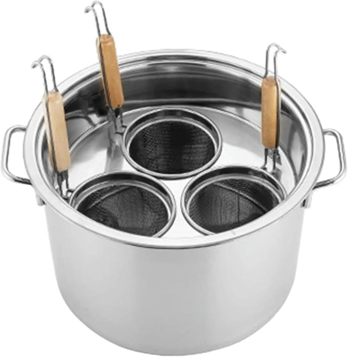 Kochgeschirr, 3 L, Restaurant, Silber, Pastatopf-Einsatz-Set mit 3 Löchern und Sieb, Haushalt und Restaurant