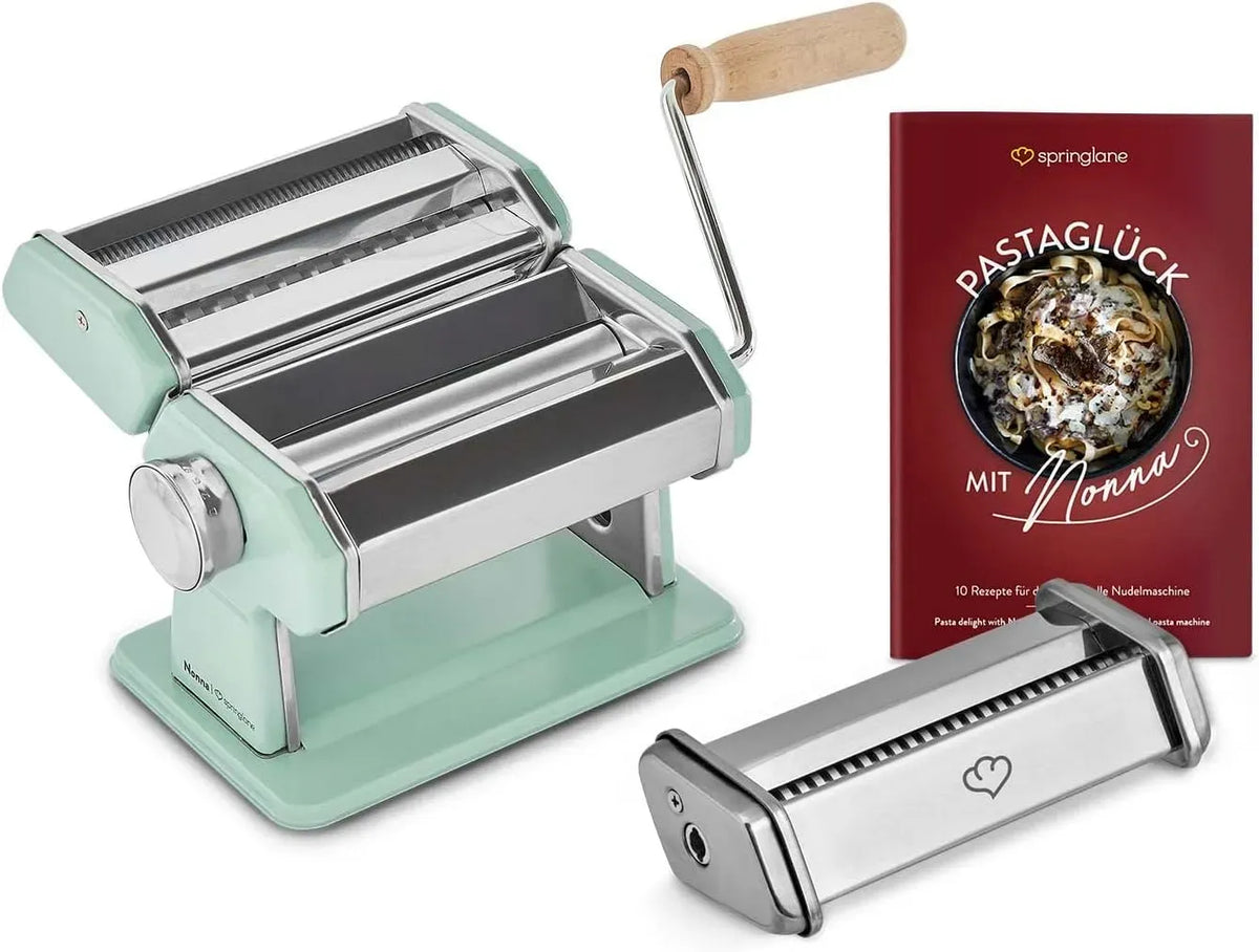 Wäschetrockner, SPRINGLANE, Edelstahl, Linguineaufsatz & 3 Schneideaufsätze für Spaghetti