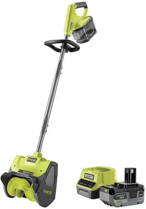 RYOBI 18V RY18ST25A-140 Akku-Schneefräse, Ladegerät, Schneeräumgerät, 25cm, 18 V, 25 cm, 6 m, 100 m, kabellos