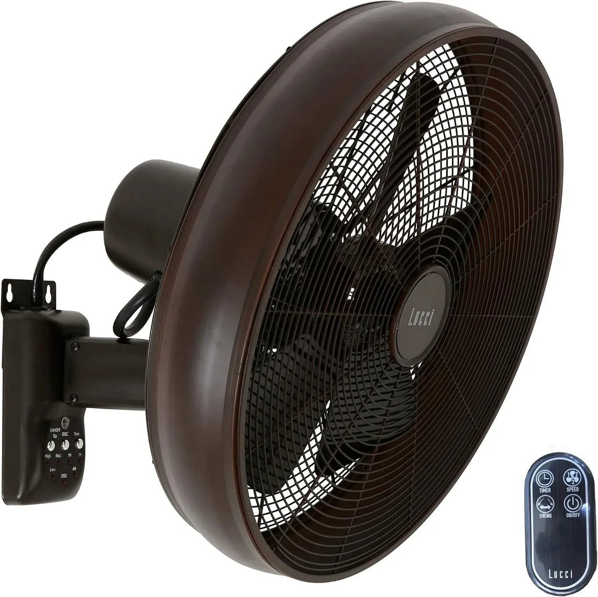 Ventilator, LUCCI AIR, Timer, 3 Geschwindigkeiten, Farbe: ORB