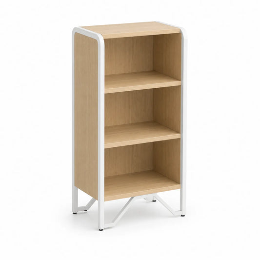 Holz-Metall Regal mit 3 Fächern 80x30x120 cm