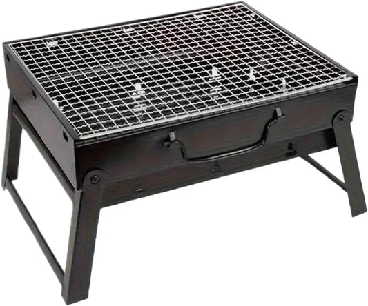 Mini-Holzkohlegrill, tragbar, Edelstahl, Tragbarer