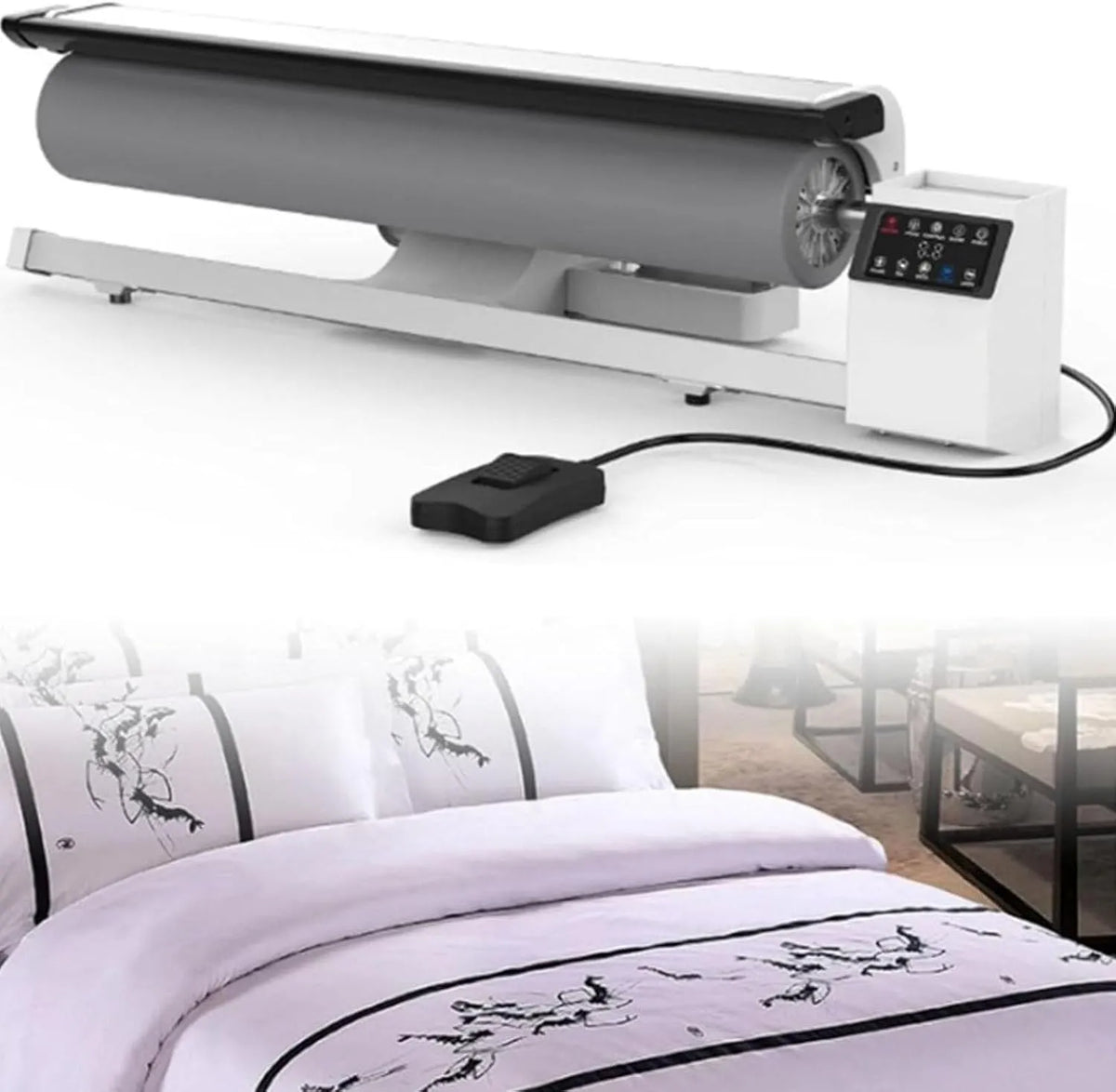 Rotationsdampfbügelmaschine, Wärmefunktion, für Hotelwäsche und andere Glatte Stoffe