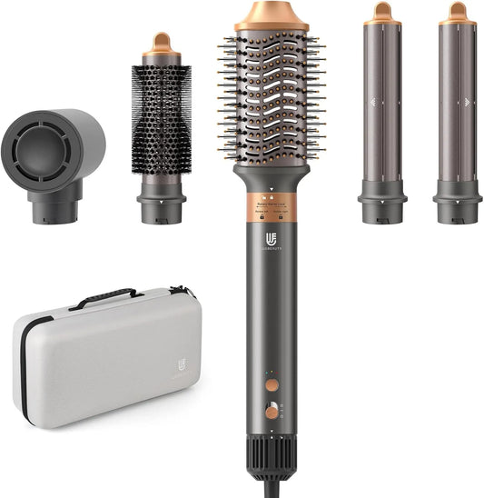 Wäschetrockner 20M/S, Grau, 110,000U/Min, webeauty 6 in 1 Airstyler