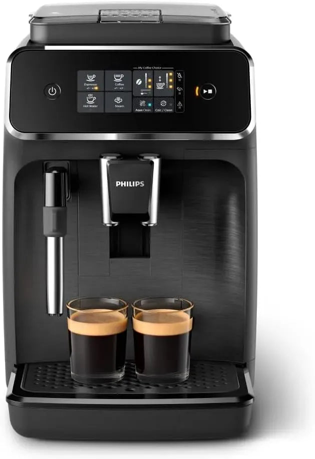 Philips Kaffeevollautomat, IPS-Panel, Schwarz, 2 Spezialitäten