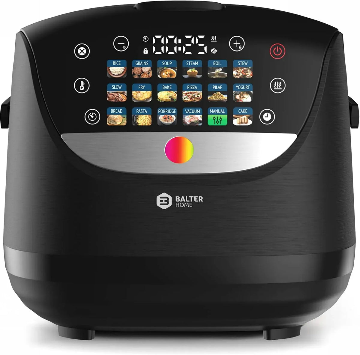Gerätezubehör, 4 L, 18 Programme, Timer, Warmhaltefunktion, Dampf, Dampfgarer & Slow Cooker, 4L Rice Cooker