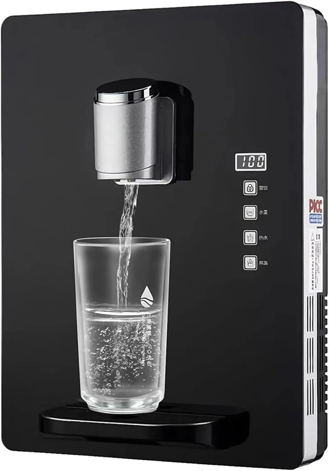 Wasserspender, 30 l/h, Wärmefunktion, Schwarz