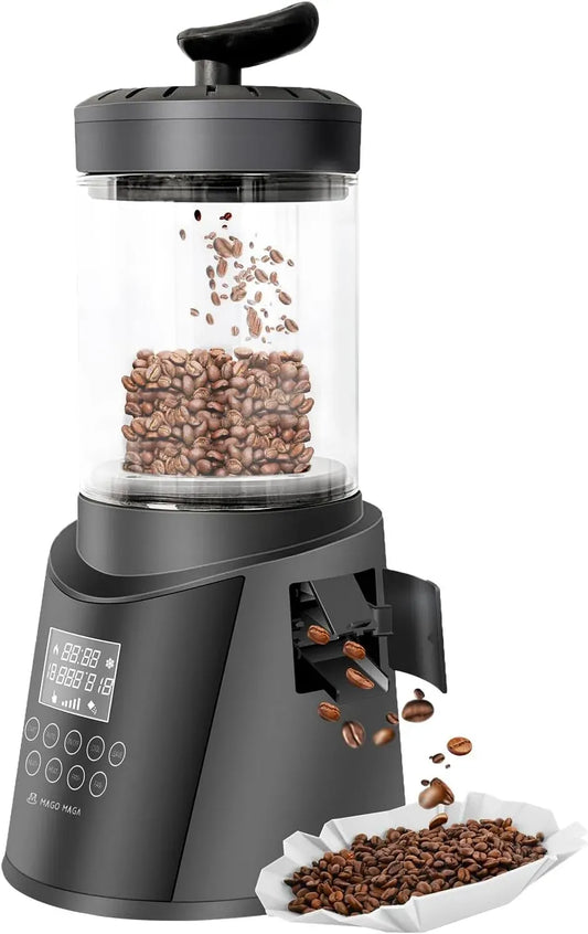automatische Kühlung, Smart Home Kaffeebohnenröster, für automatische und manuelle Modi, 300 g Kapazität, 230 V, digitales Display, ultra-raucharme