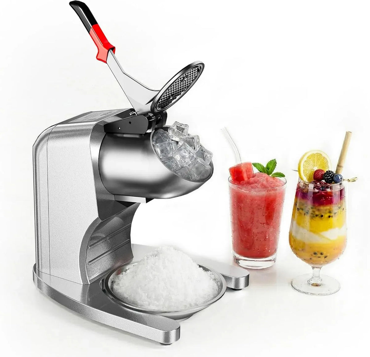 Eiscrusher, 350 W, Edelstahl, für Küche & Bar, Garvee