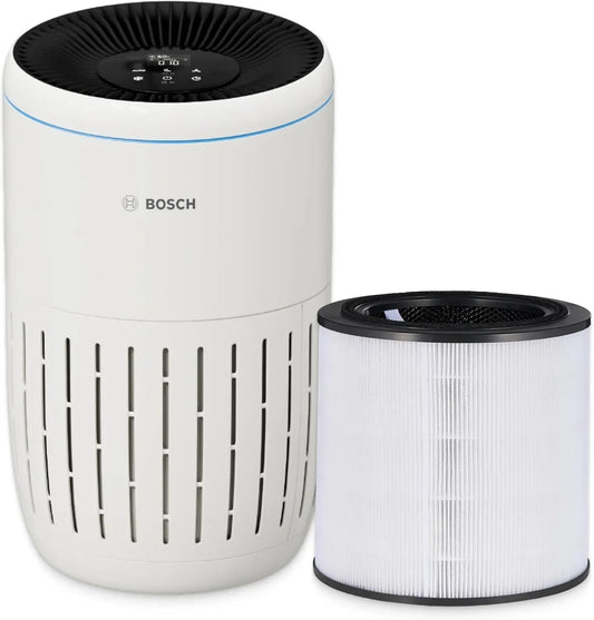 Bosch CADR 180 2000i Luftreiniger, 180 m³/h, App, App-Steuerung und Sprachsteuerung, Für Räume Bis Zu 37,5 m², 3-in-1 Filtersystem
