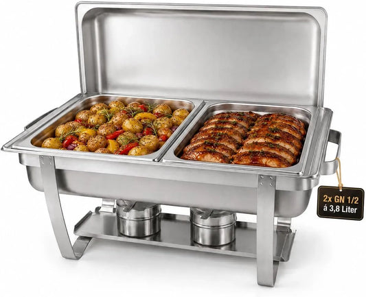 Chafing Dish Warmhaltebehälter, Warmhaltefunktion, Edelstahl