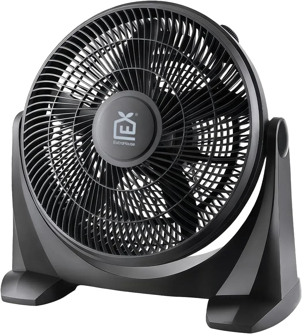 Ventilator, 45cm, EXTRASTAR, 3 Geschwindigkeiten, Wohnzimmergestaltung, 180° neigbar, 1,8m Kabel, 1,8 m