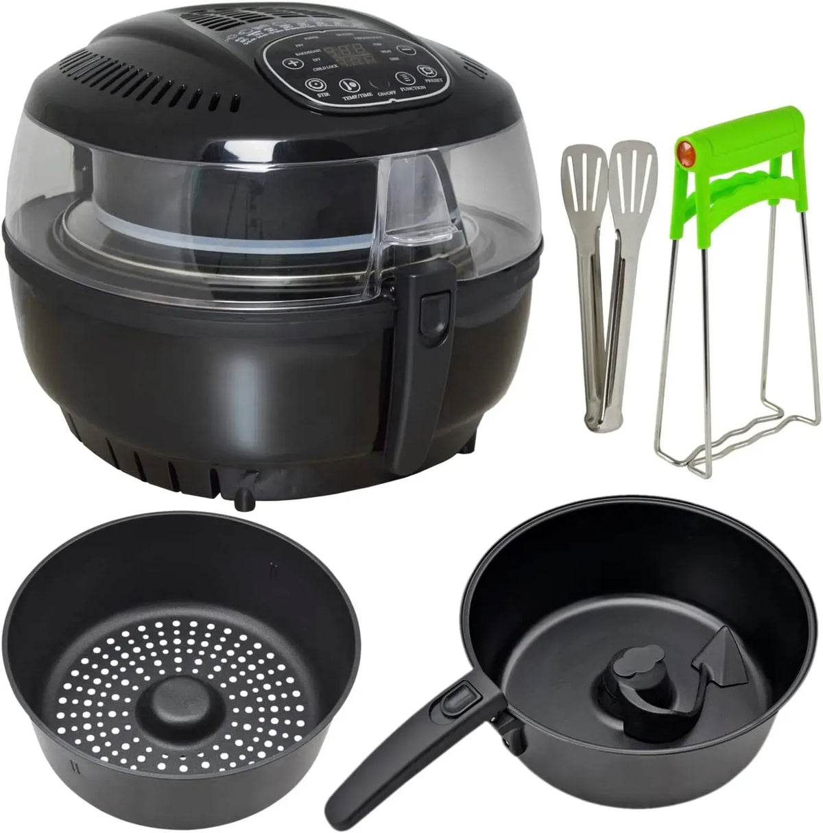Backofen, Grill, kompakt, Aerogril, Ofen zum Backen, elektrischer Multikocher, Heißluft-Multifritteuse