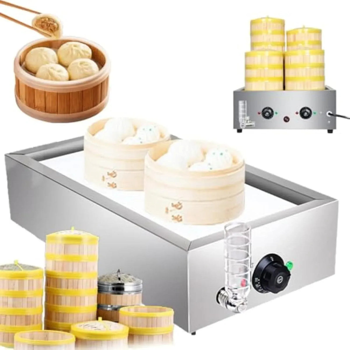 Brötchenwärmer, Dampfgarer, 30 bis 110 °C, Wärmefunktion, für Brötchenwärmer mit Temperaturregelung 30–110 ℃