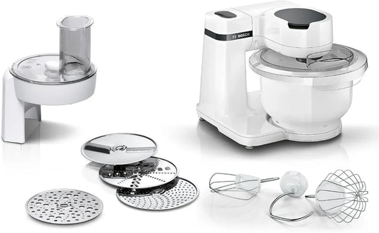 Bosch Serie 2 MUMS2AW01 Geschirrspüler, 3,8 L, 700 W, Spülmaschine, Weiß, 3,8l Kunststoff-Schüssel, 4 Stufen, 4 Scheiben
