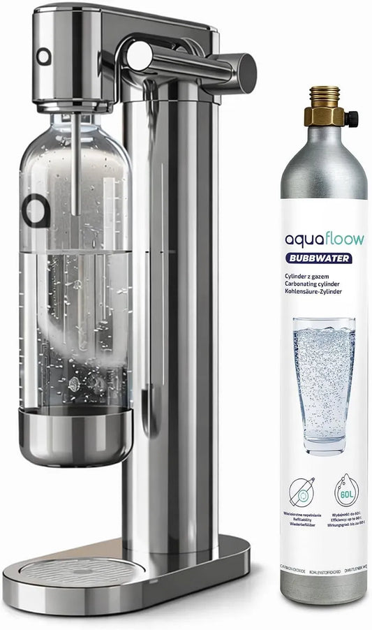 Soda Maker, Kunststoffflasche, 60 L, 0,8 L, Edelstahl, für Zuhause