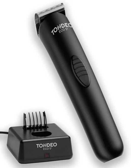 Haarschneidemaschine, Haarschneider, Ladestation, 7,5 mm, gewerblich, Schwarz, für 4 verschiedene Schnittlängen, TONDEO
