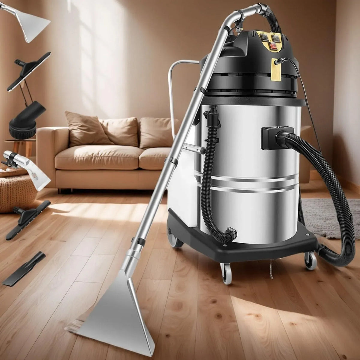 3-in-1-Teppichreiniger-Maschine in-1-Teppichreiniger-Maschine, Trockensauger, Teppich- und Polsterreinigungsgerät, 1000 W, tragbar