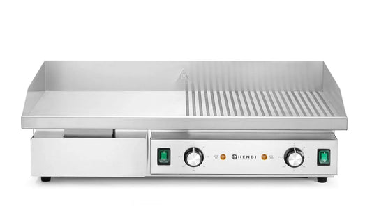 400V/4400W Elektrogrill, Gastrogrill, Tischgrill, elektrischer Tischgrill, 4400 W, 400 V, 241 mm, Edelstahl, HENDI