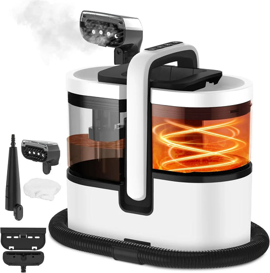 Dampfreiniger, 1800 W, HJH, tragbar, Einsatz auf Böden, in Küche, Auto und an Fenstern, 100°C Steam Cleaner Schnellheizung