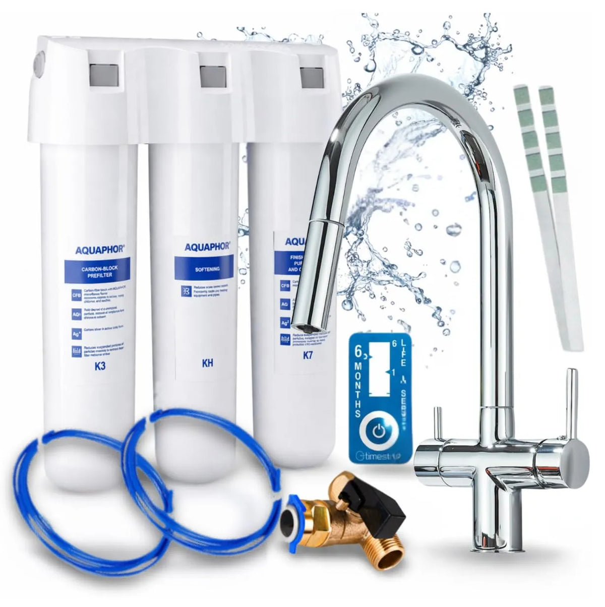 Küchenarmatur, Ari 3-Wege 360-Grad, Spültischarmatur und Wasserhahn