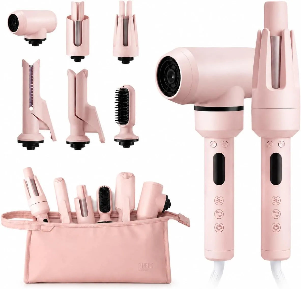 Haarglätter 6-in-1Hairstyler 25S, Glätteisen, Glätteisen für Haare, Lockenstab Automatisch Anzug