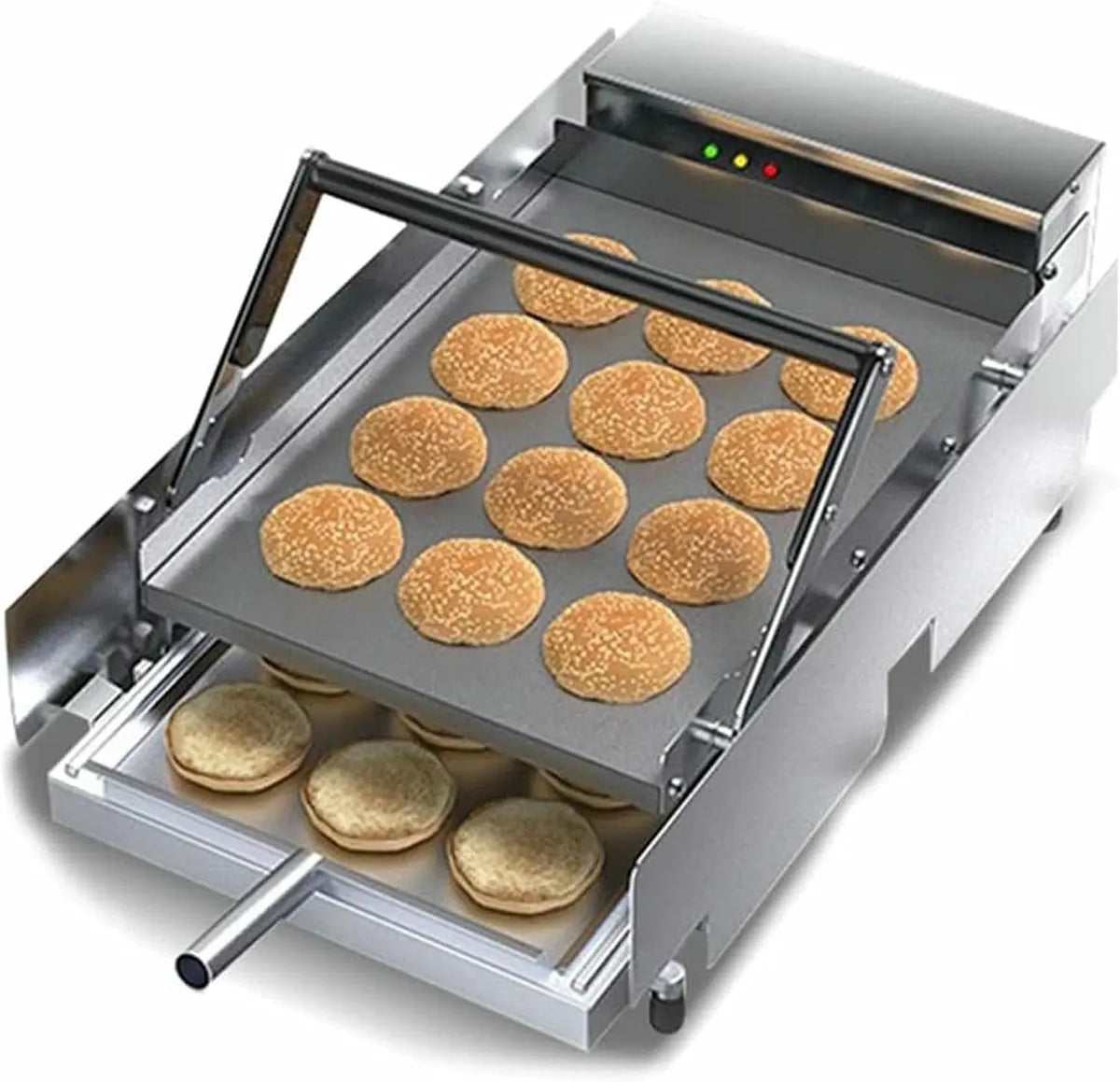 Toaster, Grill, gewerblich, Vollautomatische Kommerzielle Hamburger-Grillmaschine, Hamburger-Grillmaschine~/