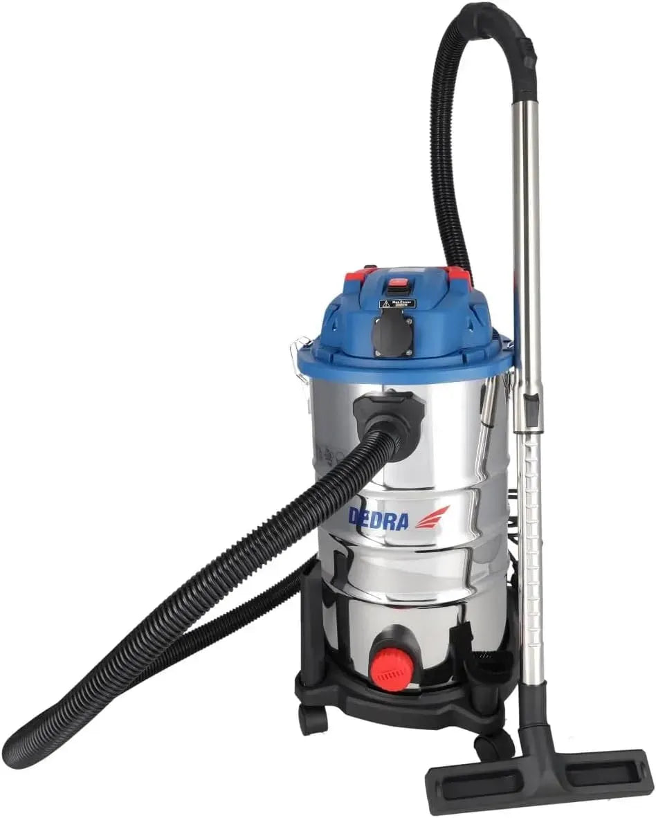 Trockensauger, Rüttelfilter, Behälter, 30 L, 1600 W, 21 kPa, 3200 l, 2,5 m