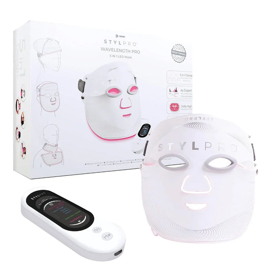 PRO 5 5-in-1 Anti-Aging, Rotlichttherapie für Gesicht, PRO 5-in-1 LED-Lichttherapie-Maske, 548 LEDs, Hals, Rücken und Haare