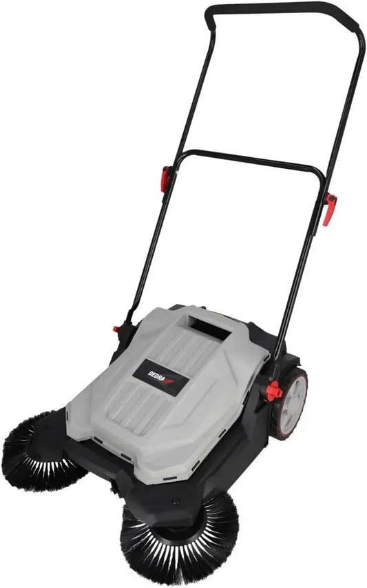 2600m2/Stunde Handkehrmaschine, Kehrbehälter, Bodenkehrmaschine, 18 L, 650 mm, DEDRA