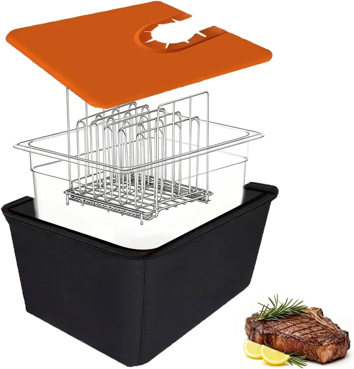 Behälter, 12 L, für den Meisten Sous Vide Kochern für Fisch Fleisch und