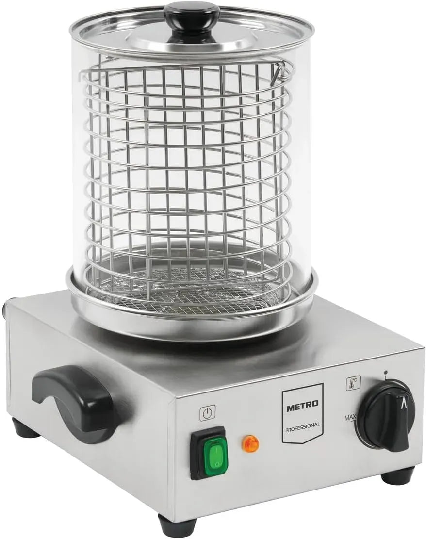 GHM1002 Hot-Dog-Gerät, 40 x 34 x 29 cm, 800 W, Edelstahl, Silber, METRO