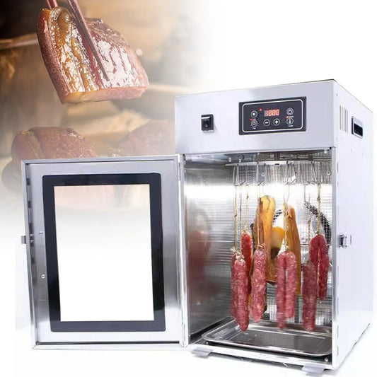 Wäschetrockner 24h, 800 W, 7.5 kg, Timer, Edelstahl, Dry Aged Reifeschrank Mit 14 Haken, 30‑90°C
