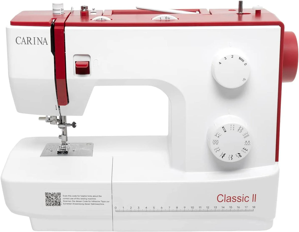 Computer-Nähmaschine, elektrische Nähmaschine, 16.98 cm, 27 cm, 22 cm, Rot, für Einsteiger