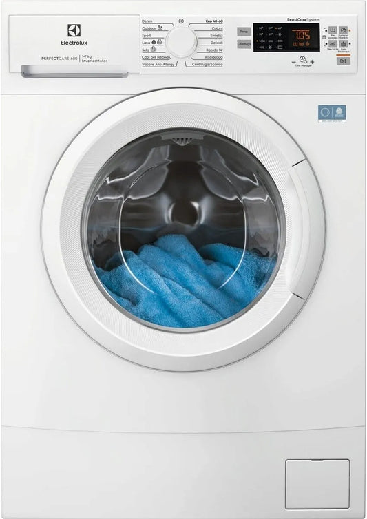 Electrolux Serie 600 EW6S517A Waschmaschine, 595 x 843 x 449 mm, 7 kg, Energieklasse A, schmal, Steam Anti-Allergy, Schnellwäsche 14 min